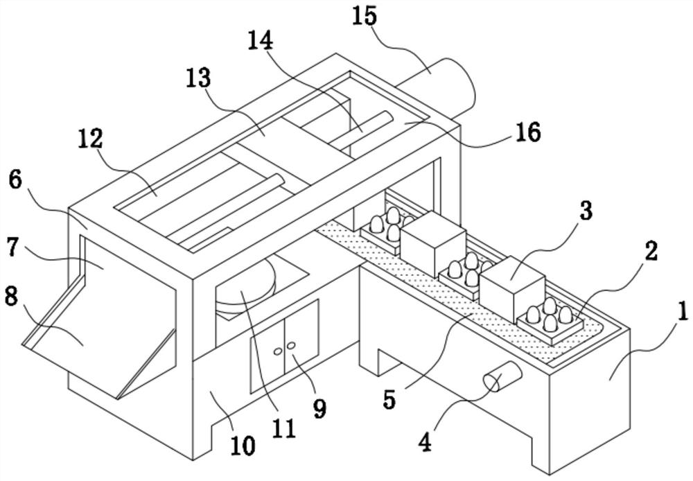 An automatic packaging device for duck eggs