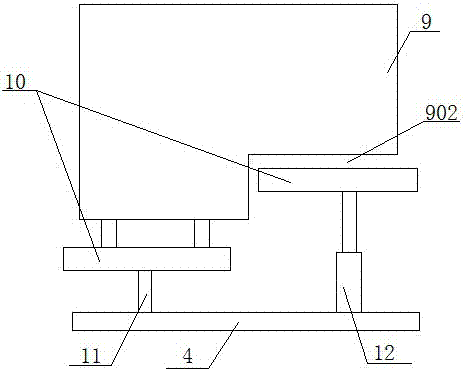 Sliding chair for leg disability patient