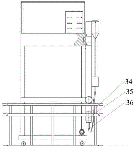 H-shaped steel welding pure mechanism wire feeding method and gantry type equipment