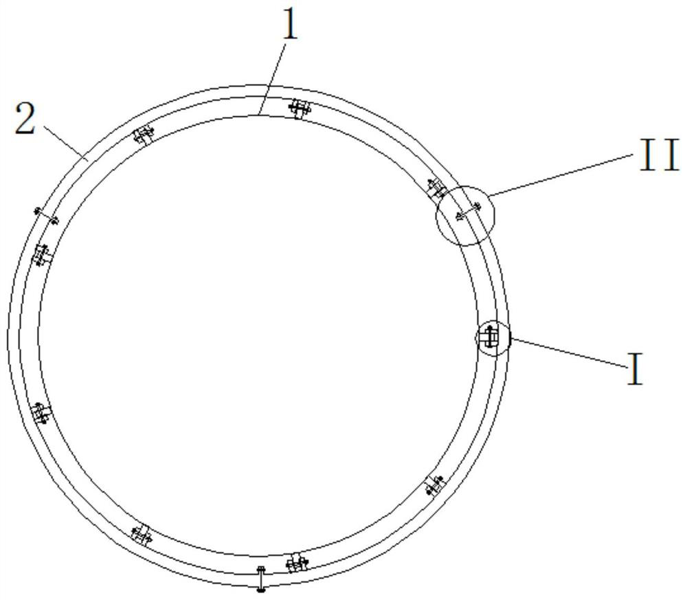 Auxiliary structure of wind generating set tower