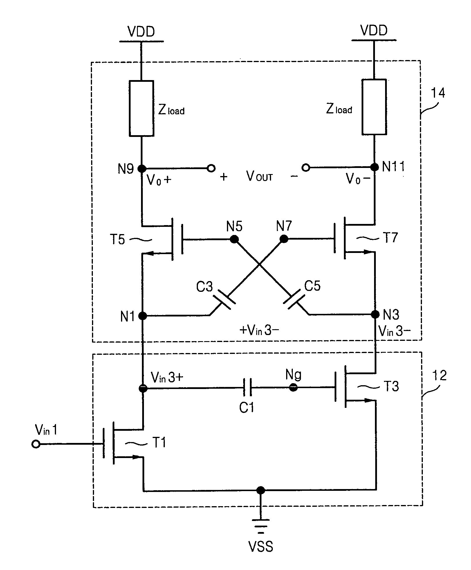 Signal converter having compensation unit