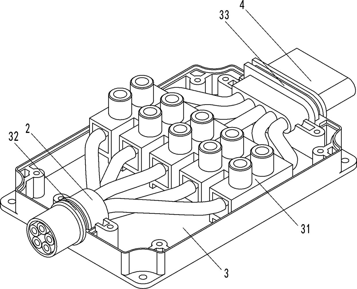 Highway tunnel illumination distribution system and branch module