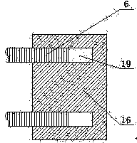 Flexible connecting device convenient for adjusting air floating needle rod of industrial sewing machine