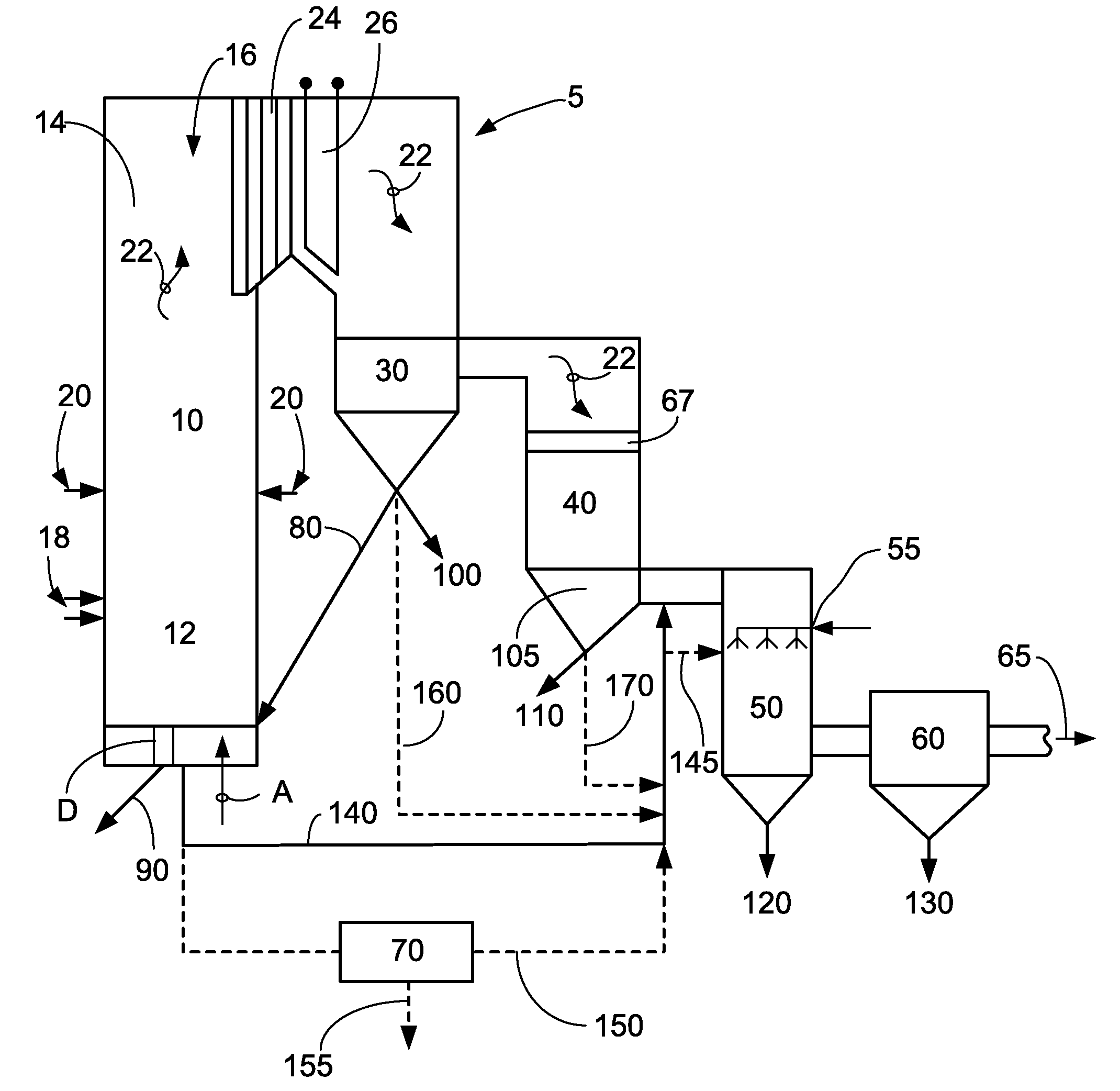 Bottom ash injection for enhancing spray dryer absorber performance