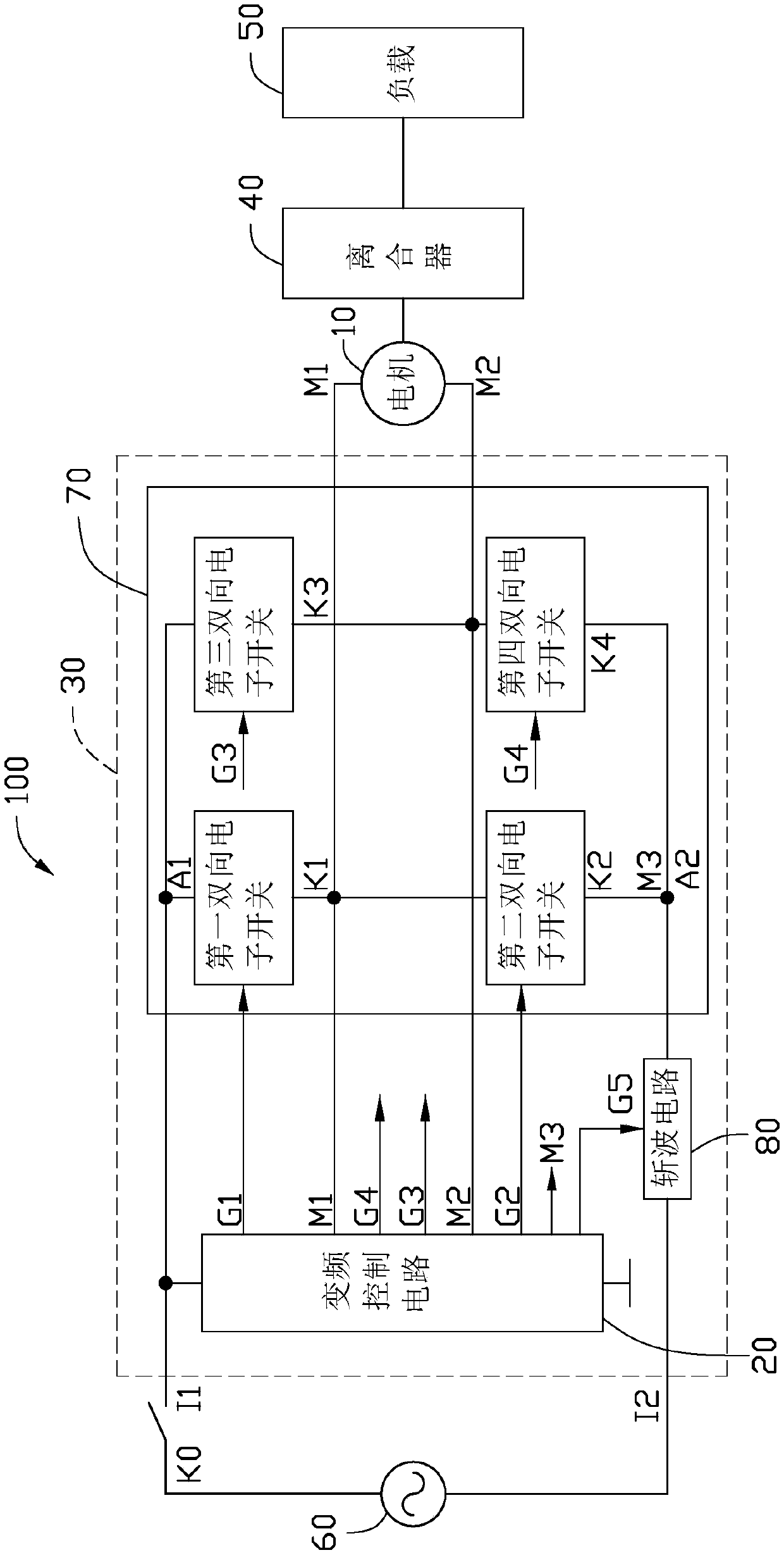 Load drive device, motor assembly and motor drive device