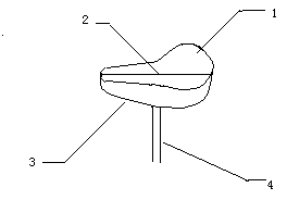 Rotation type rain-proof saddle