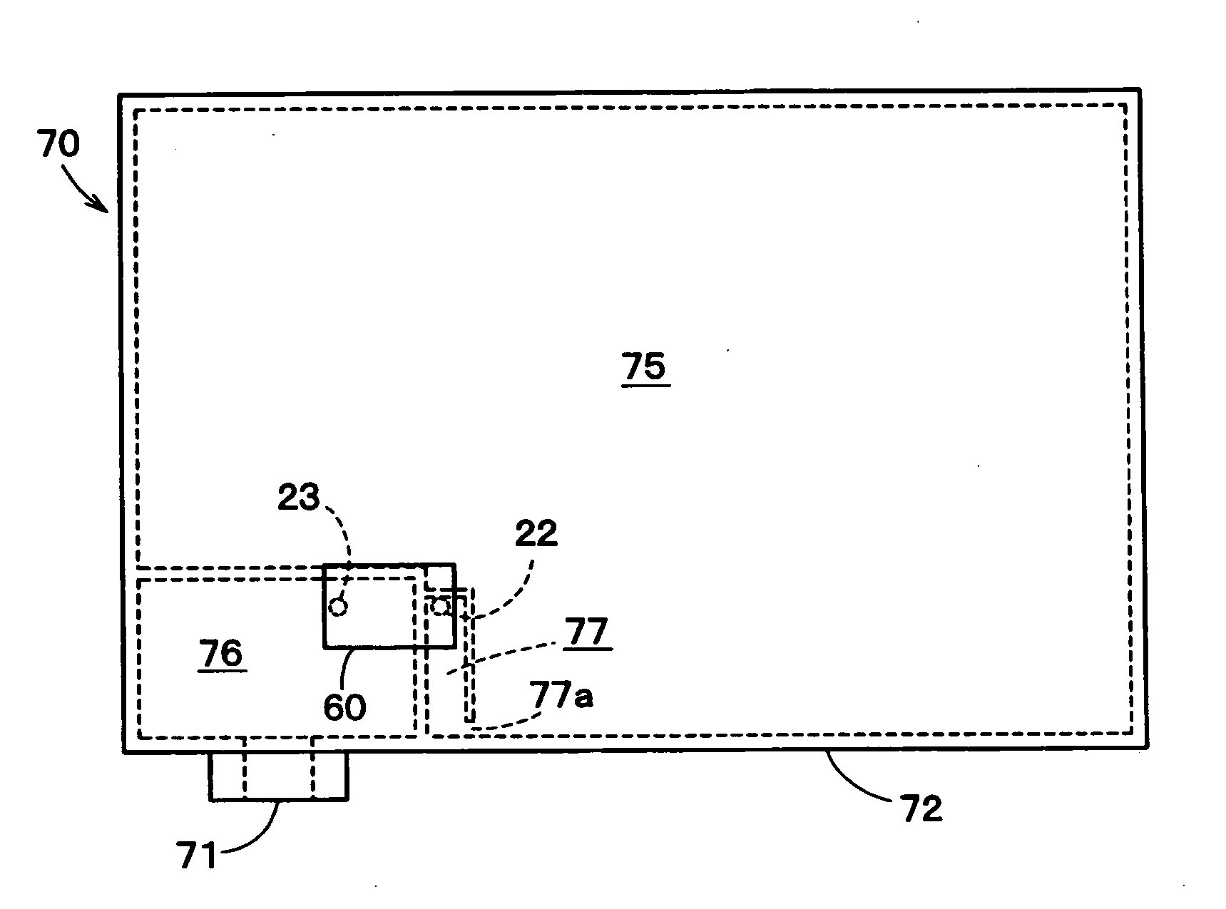 Container having liquid detecting function