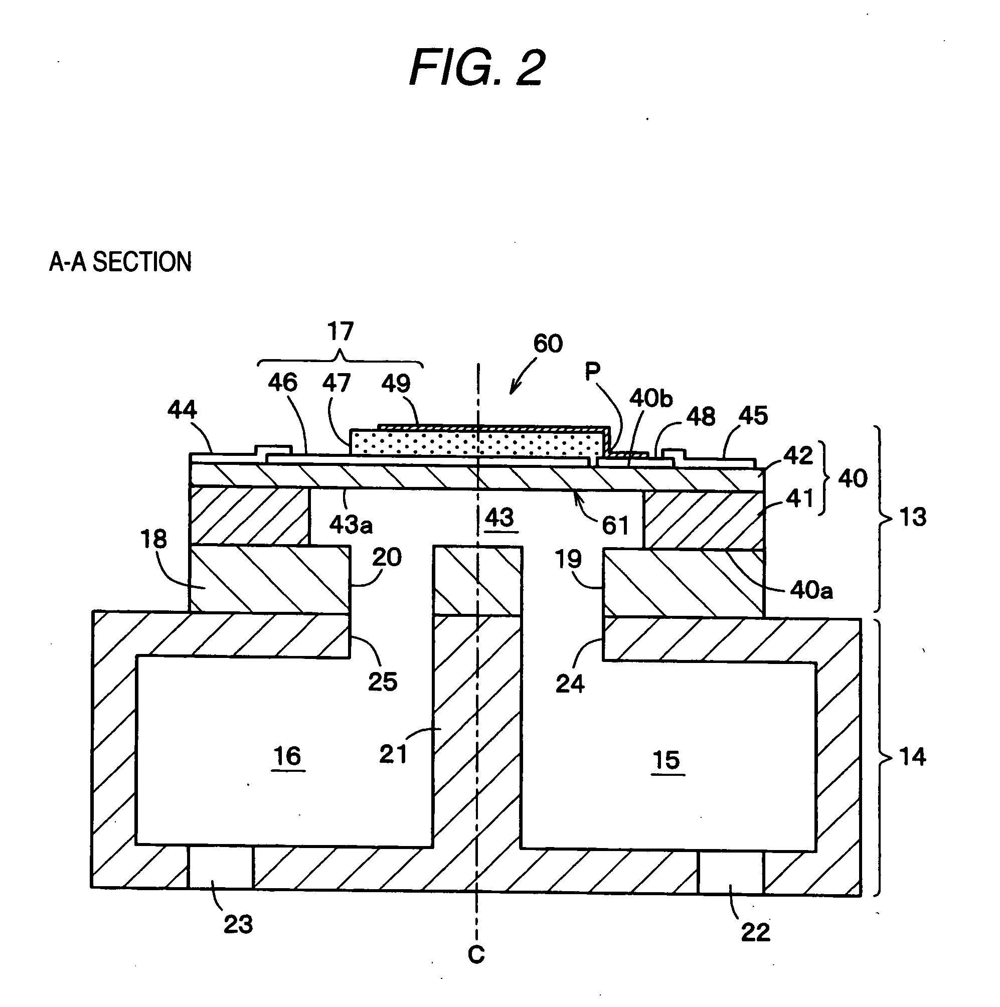 Container having liquid detecting function