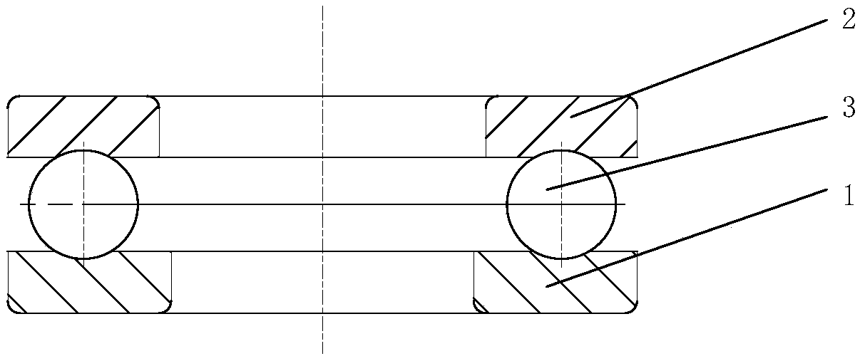 Equivalent friction coefficient measurement device and method of rolling bearing