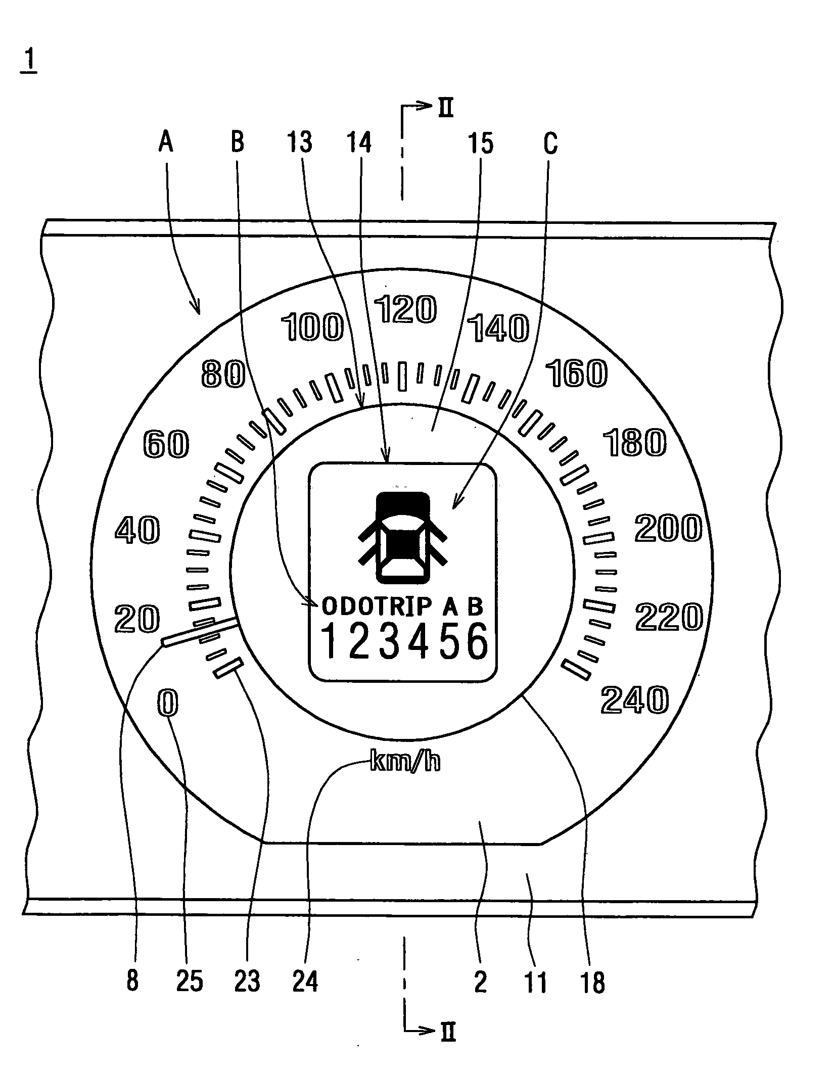 Vehicular display device