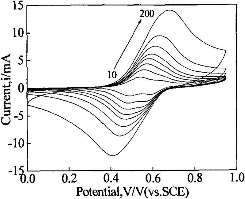 Method for measuring electroactive area of three-dimensional porous membrane electrode