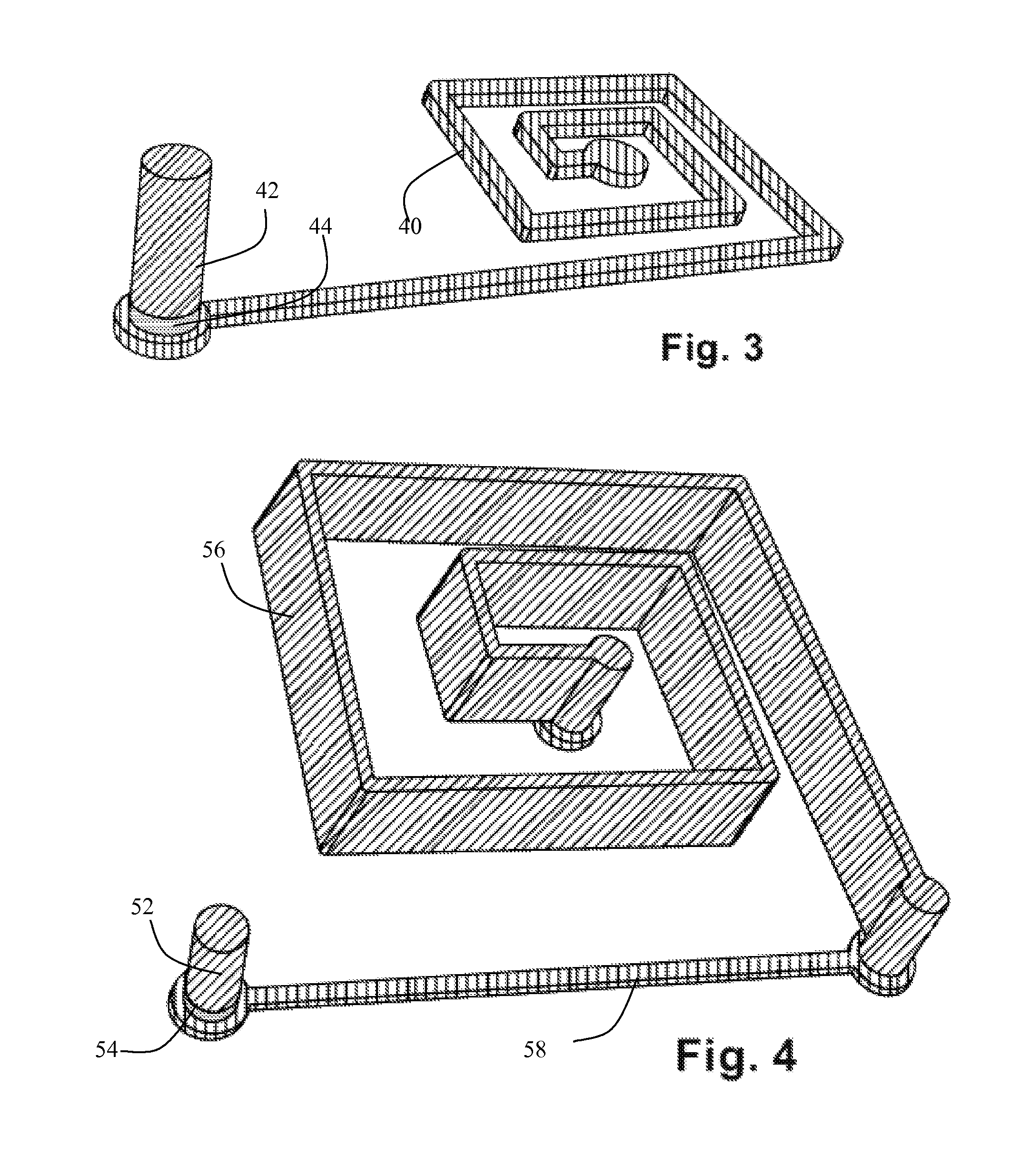 Polymer Frame for a Chip, Such That the Frame Comprises at Least One Via in Series with a Capacitor