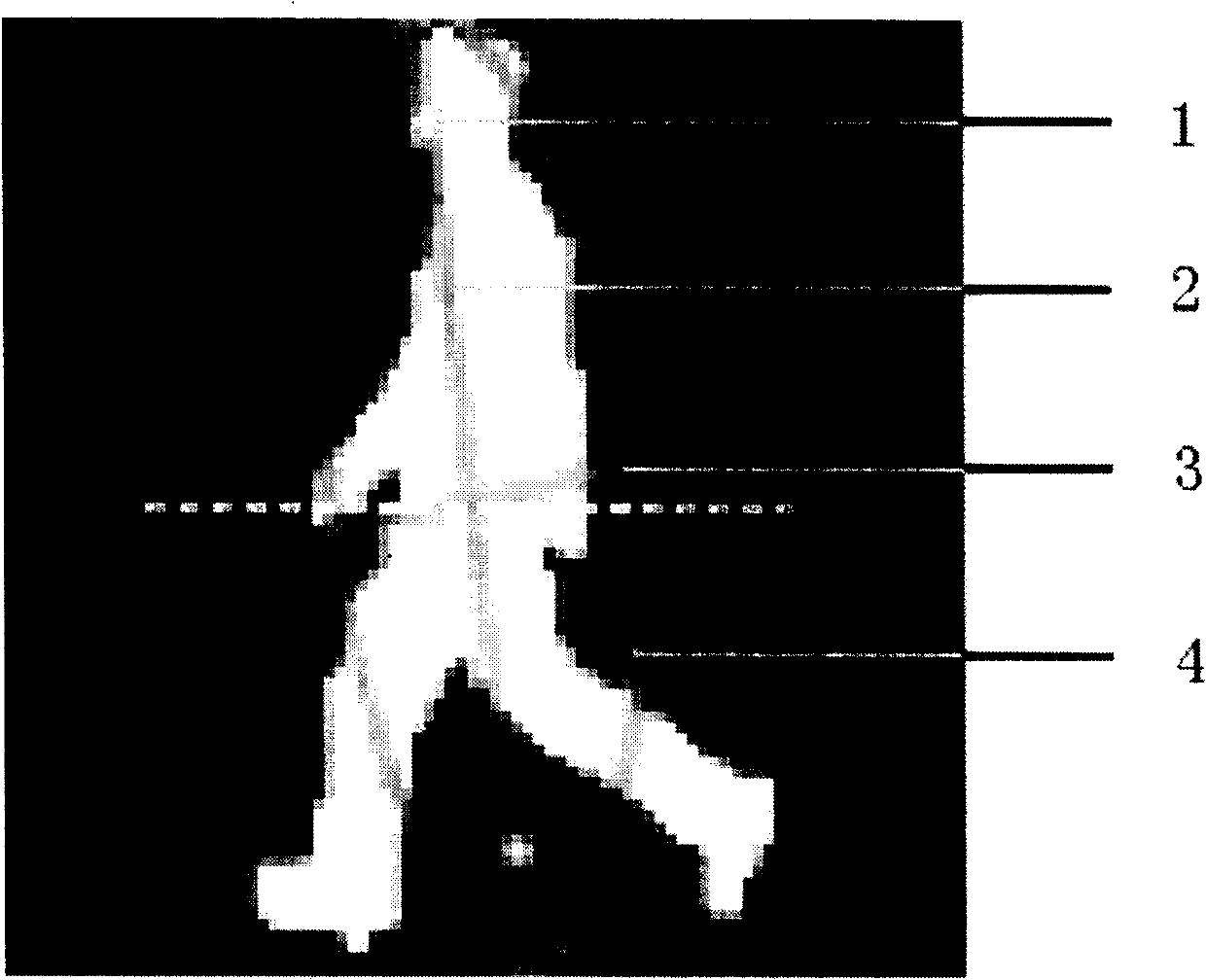 Partitioned matrix-based gait recognition method