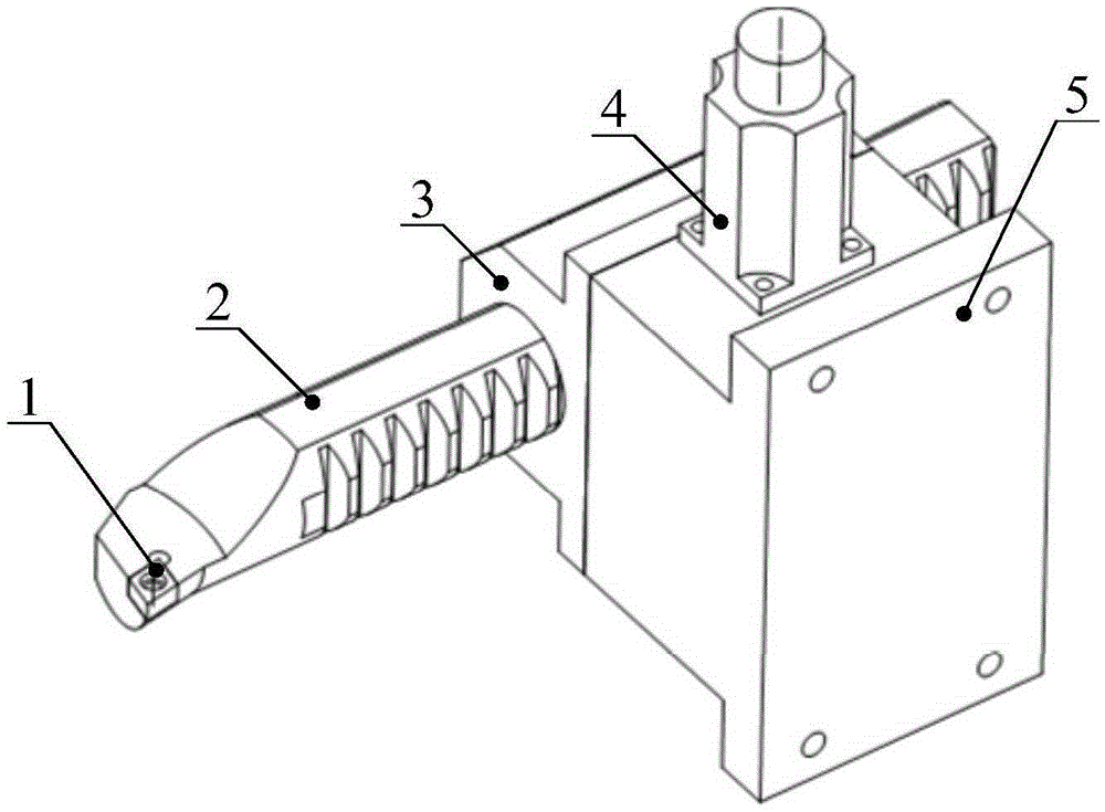 Anti-vibration tool rest with adjustable cutter bar extended length for deep hole turning