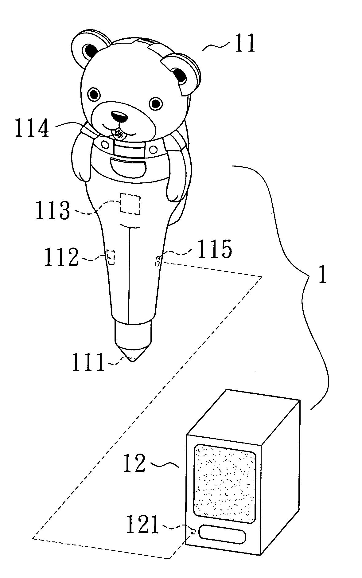 Phonetic teaching/correcting device for learning mandarin