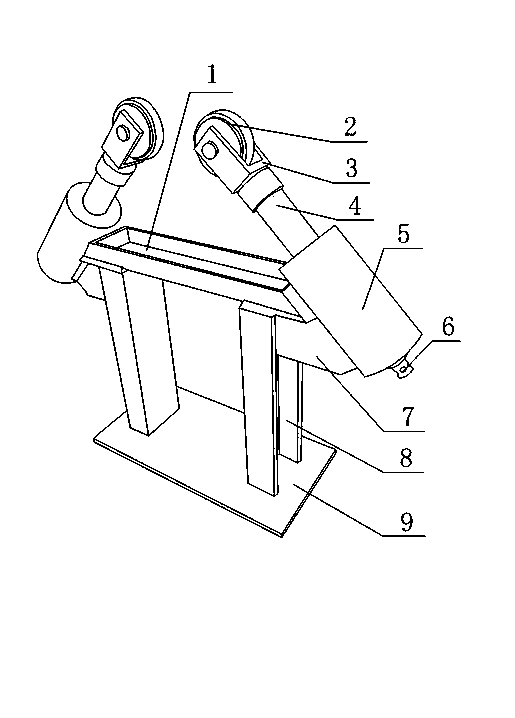 Angle-adjustable supporting device and application method thereof