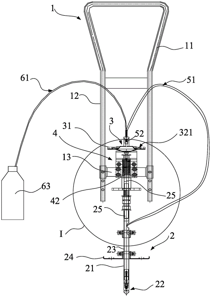 Soil disinfection device