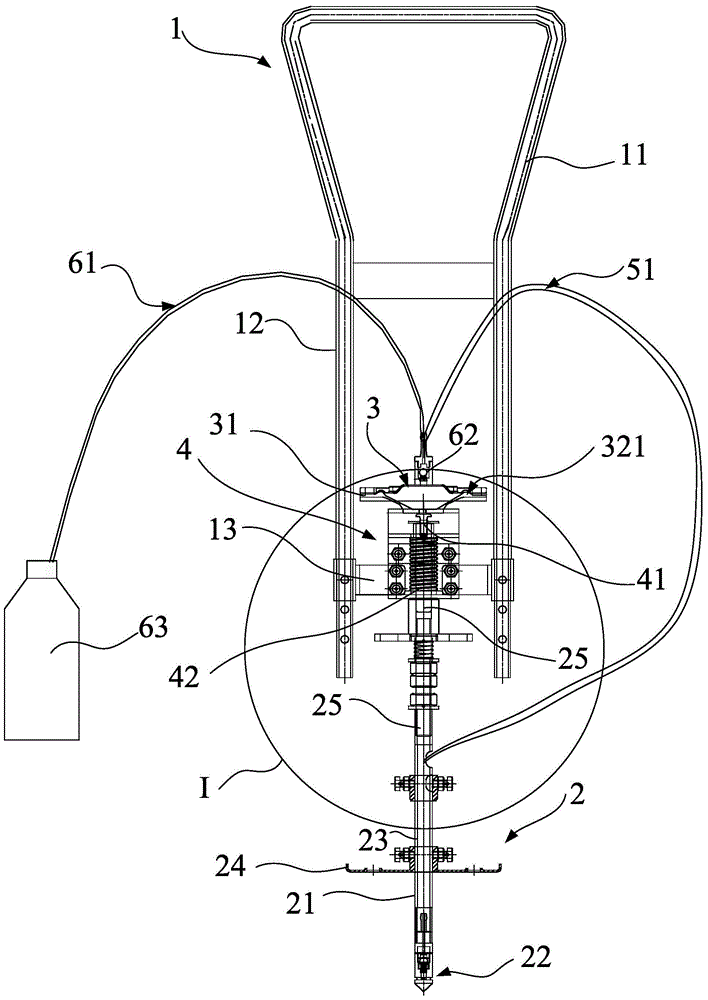 Soil disinfection device