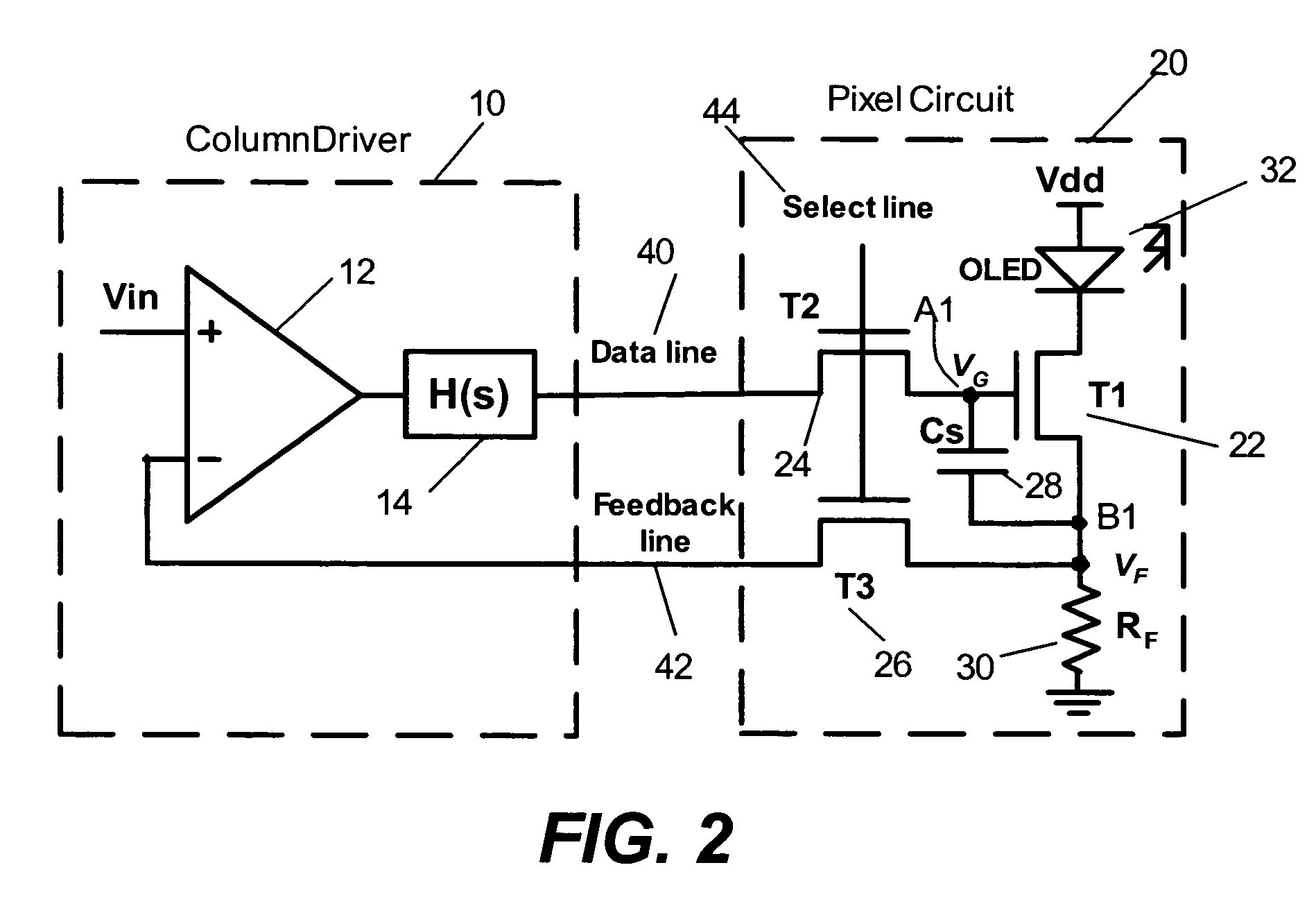 Method and system for driving a pixel circuit in an active matrix display