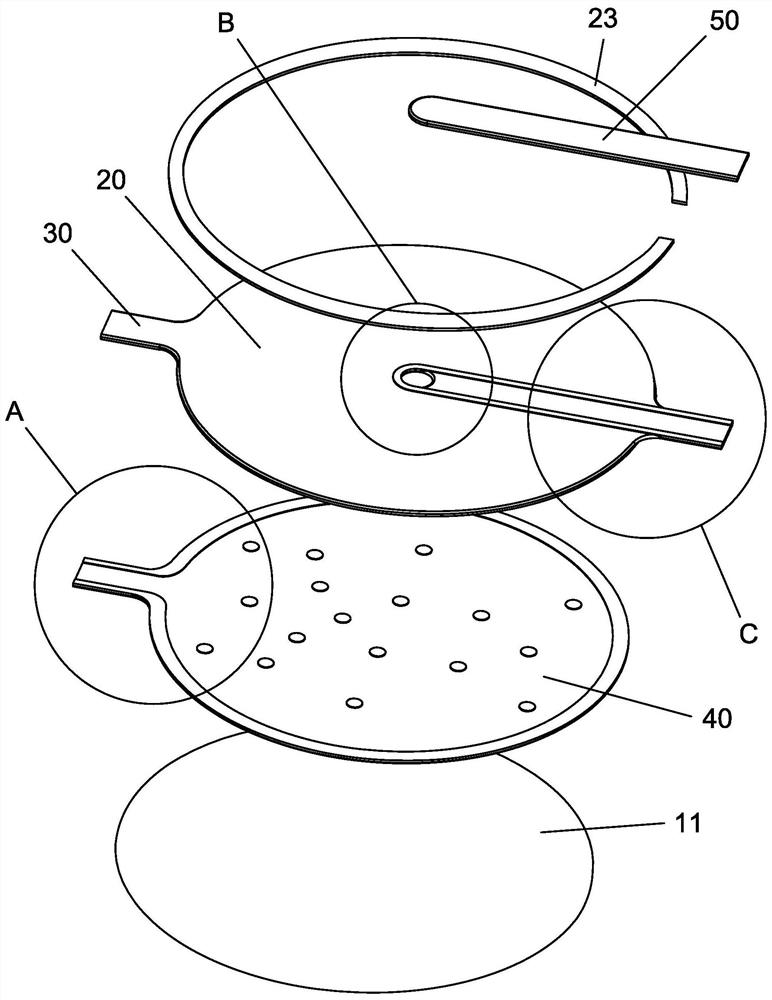 An ultra-thin microwave radiofrequency ablation heat dissipation patch