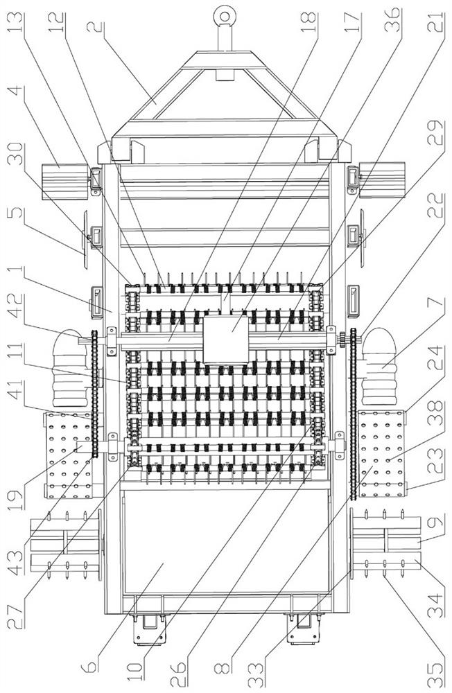 Residual film recycling machine with edge film recycling device