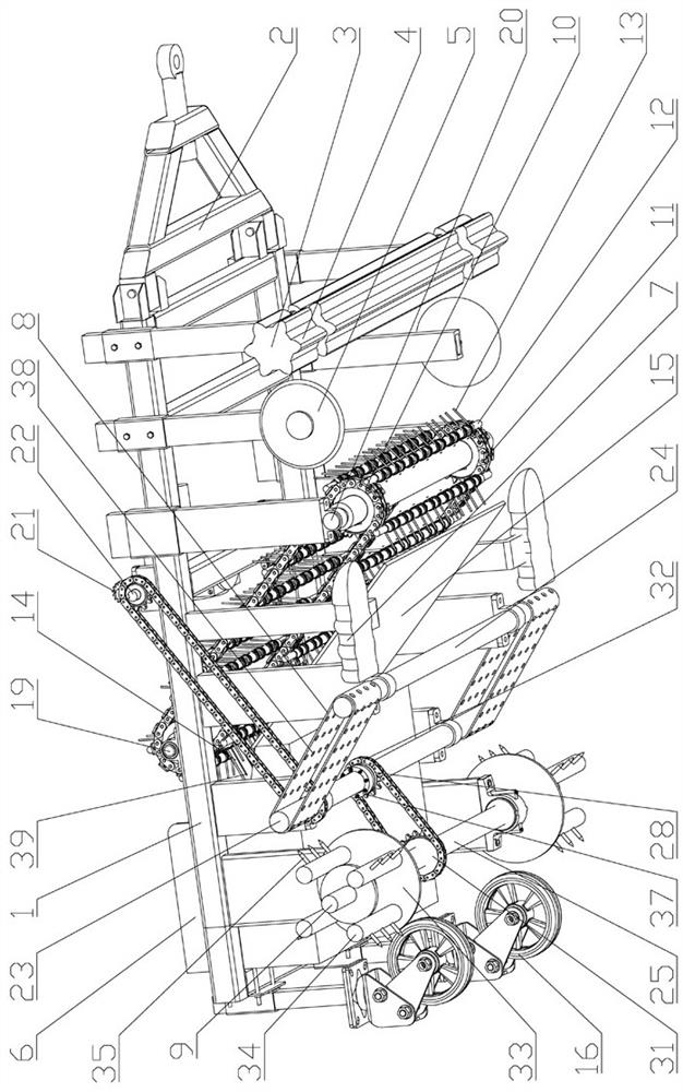 Residual film recycling machine with edge film recycling device