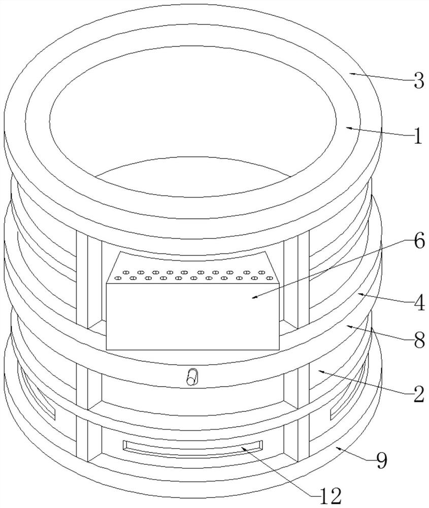 Casting sand box provided with positioning and locking mechanism and convenient to cool and separate