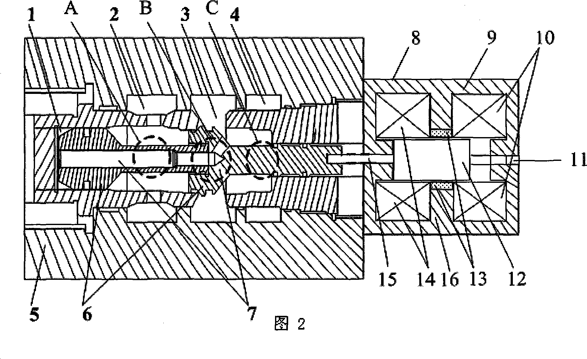 Bistable permanent magnetism hydraulic valve for hydraulic pressure spring operating mechanism