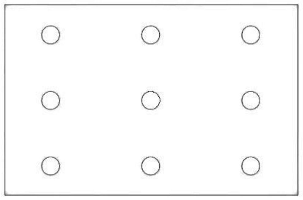 An electrode water-cooled plate used in a g8.5h substrate glass pool furnace and its manufacturing method