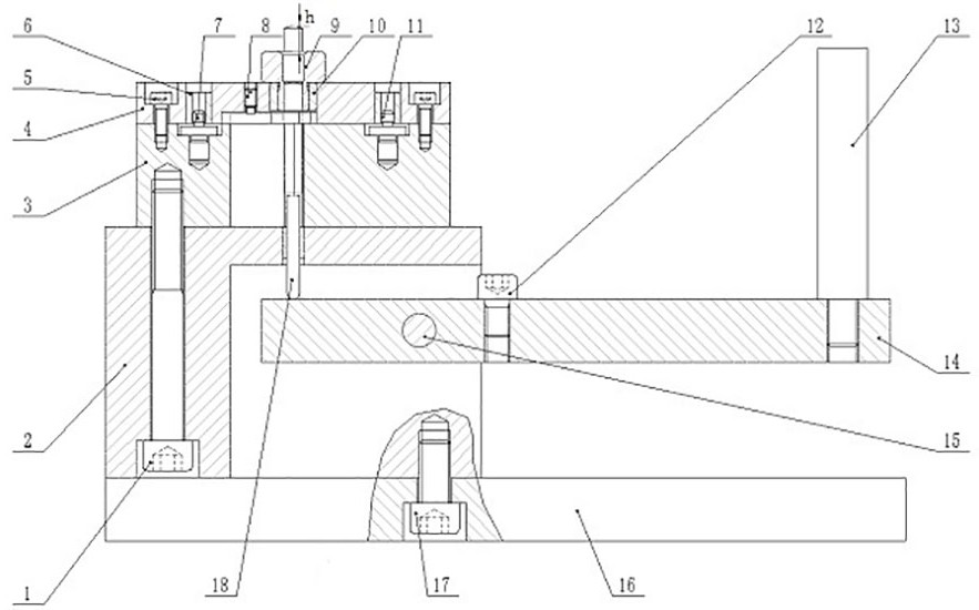 Machining device and machining method for conical groove in surface of grooved pin