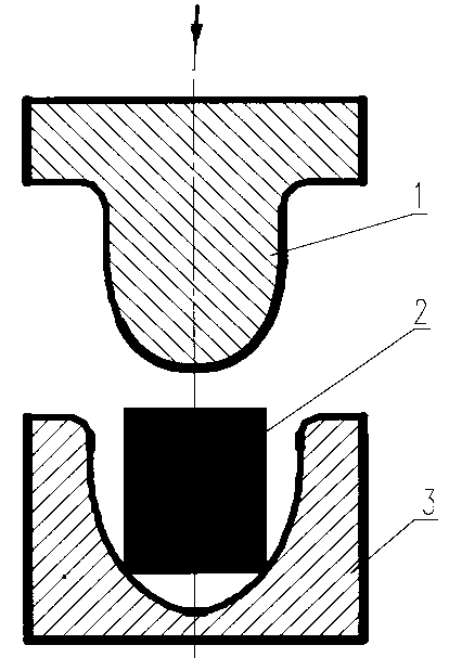 Cold extrusion moulding process of aluminium alloy complex cup-shaped thin-wall part