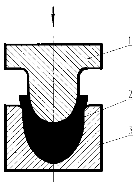 Cold extrusion moulding process of aluminium alloy complex cup-shaped thin-wall part