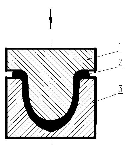 Cold extrusion moulding process of aluminium alloy complex cup-shaped thin-wall part