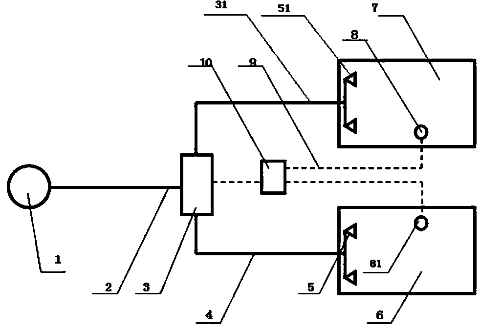 Combined distribution type automatic gas fireproof safe system and application method thereof