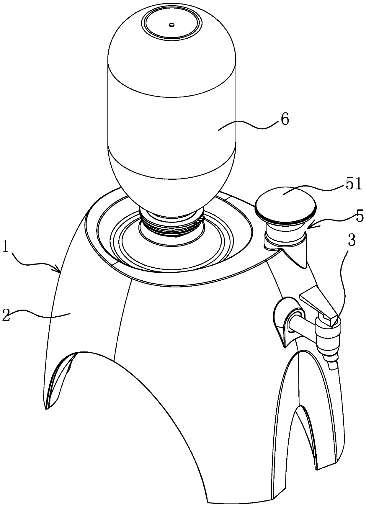 Beer distributing device