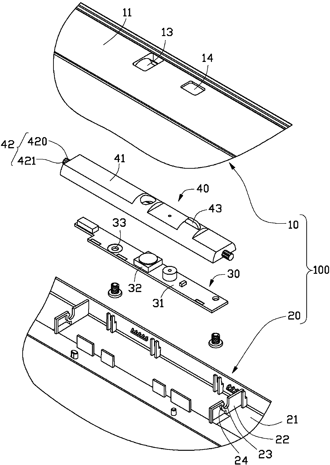 Camera rotating structure