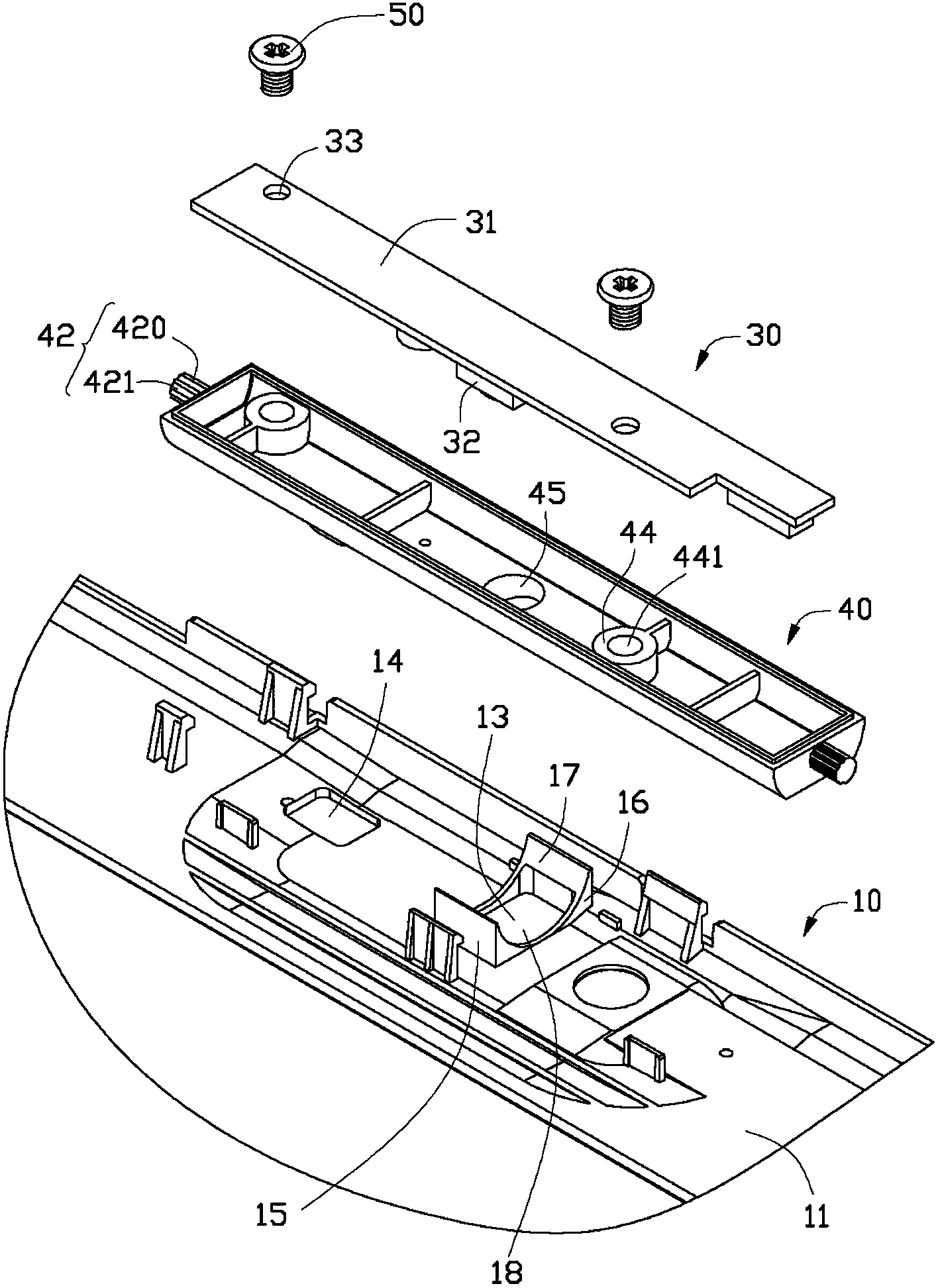 Camera rotating structure