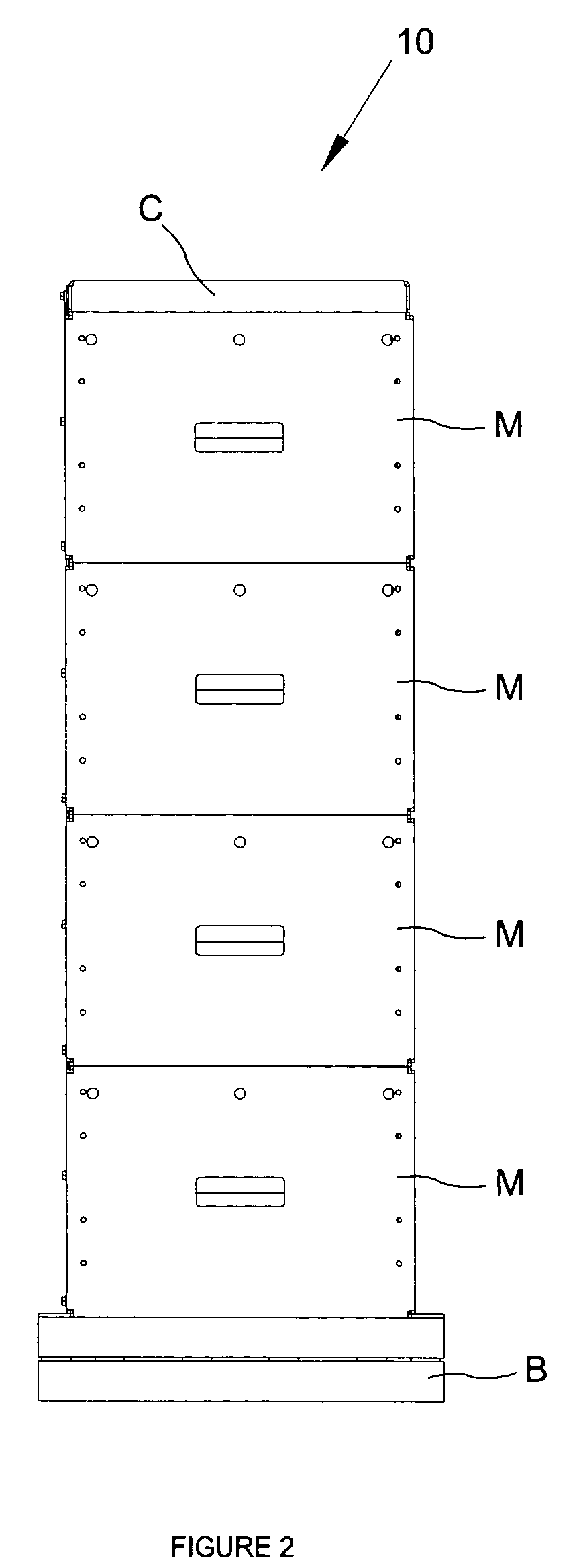 Modular rack assemblies for sealed lead acid batteries