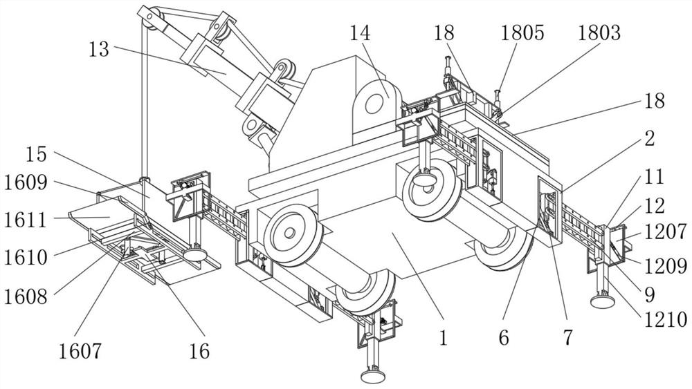 Material crane for constructional engineering