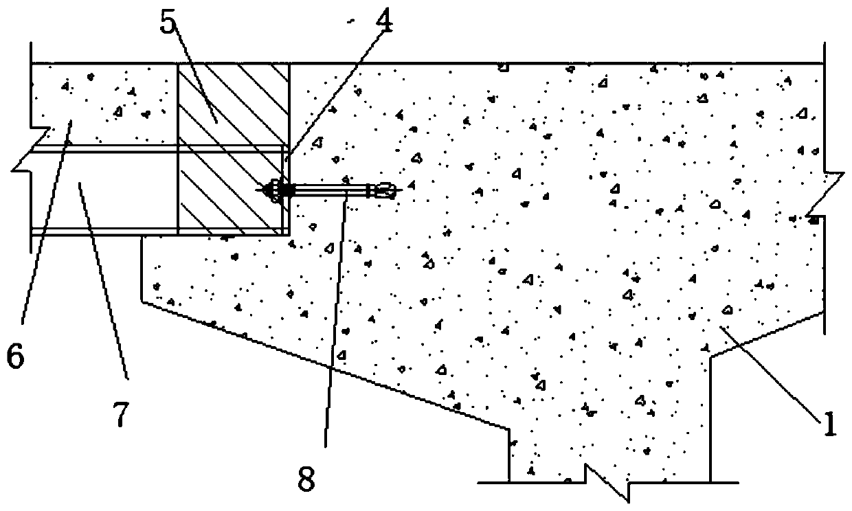 Superstructure and construction method for wide-width box girder extradossed cable-stayed bridge