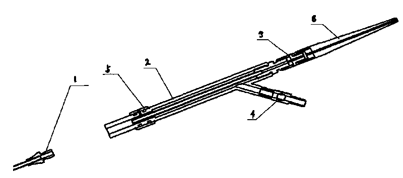 Operating handle for laser lithotripsy