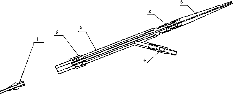 Operating handle for laser lithotripsy