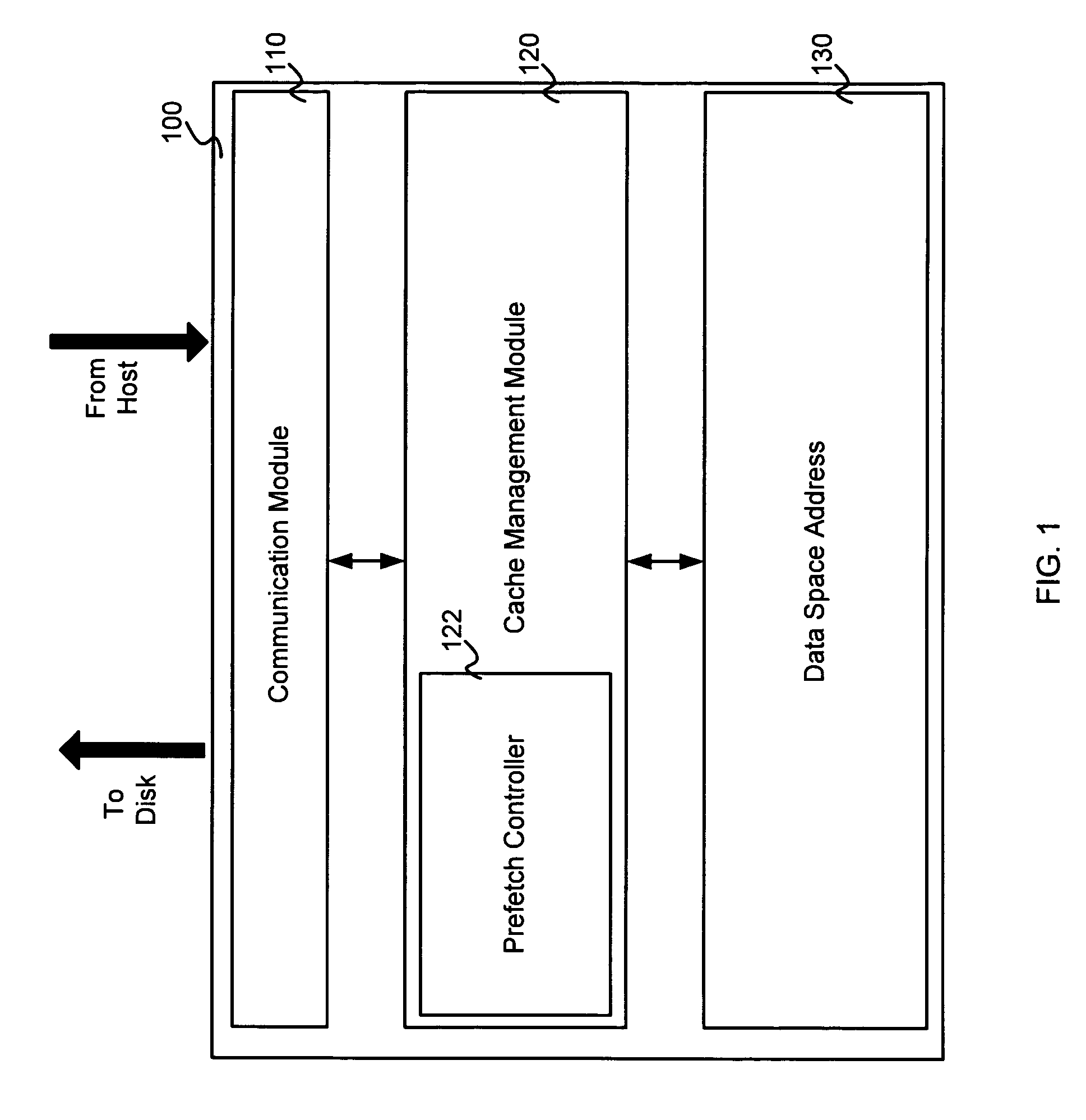 Method and apparatus for managing a cache memory in a mass-storage system