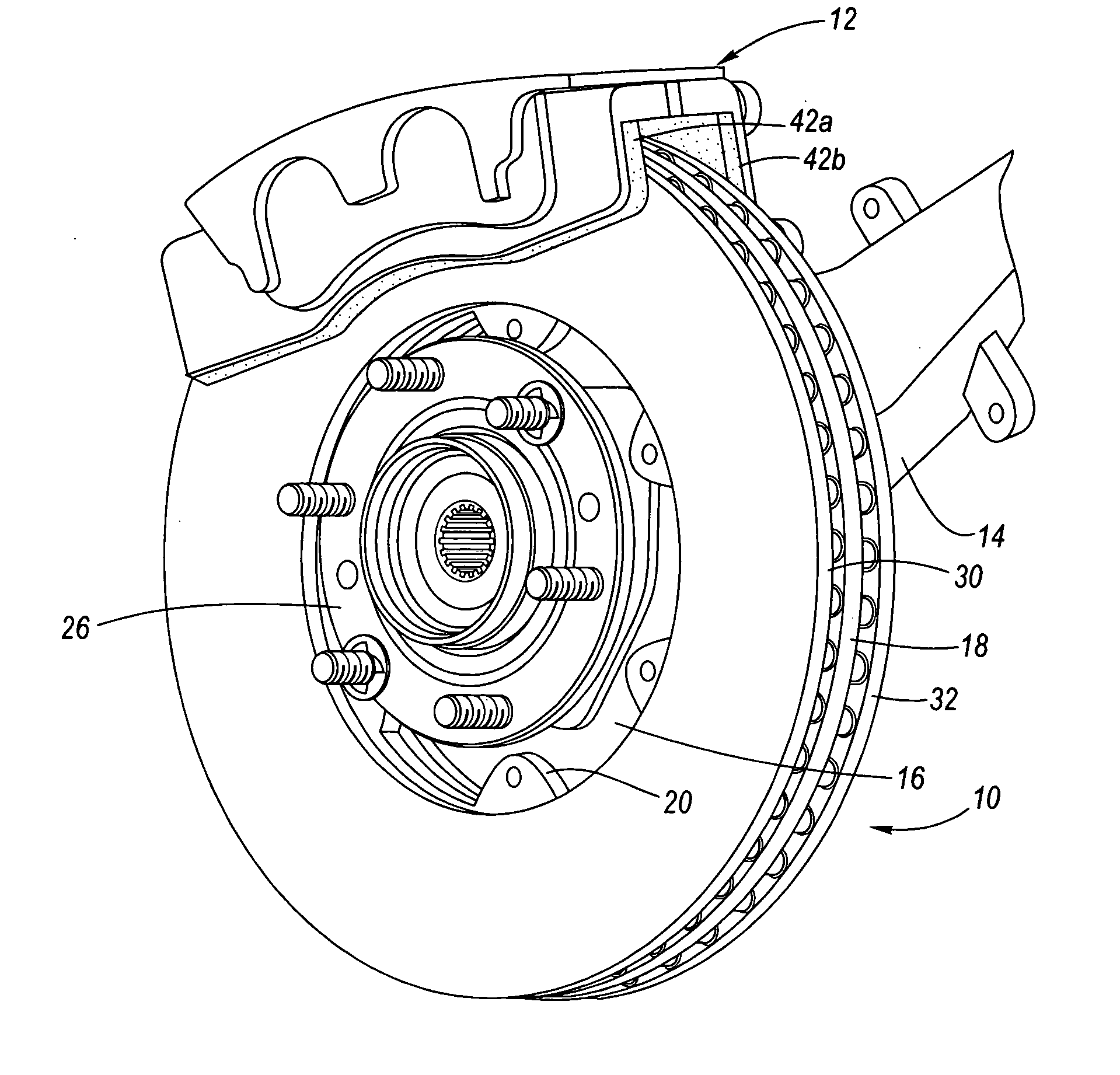 Hatless brake rotor