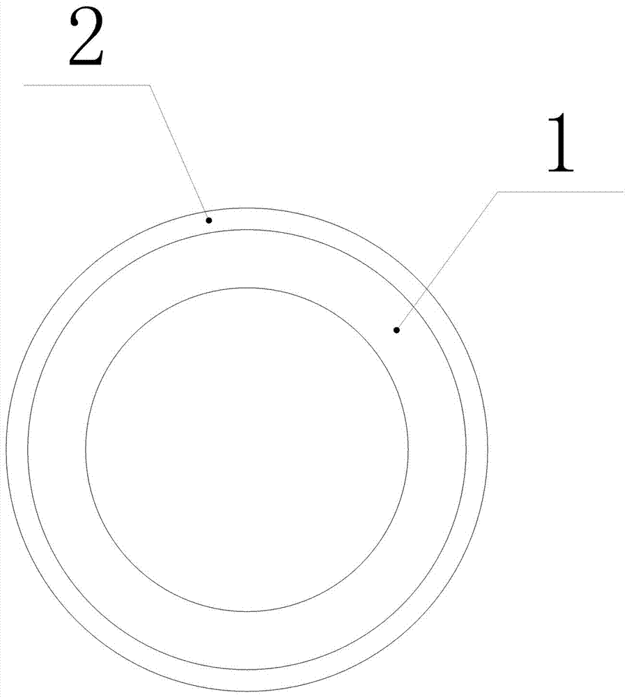 Antibacterial silicone tube, composite antibacterial material and method for preparing surface coating on silicone tube from composite antibacterial material