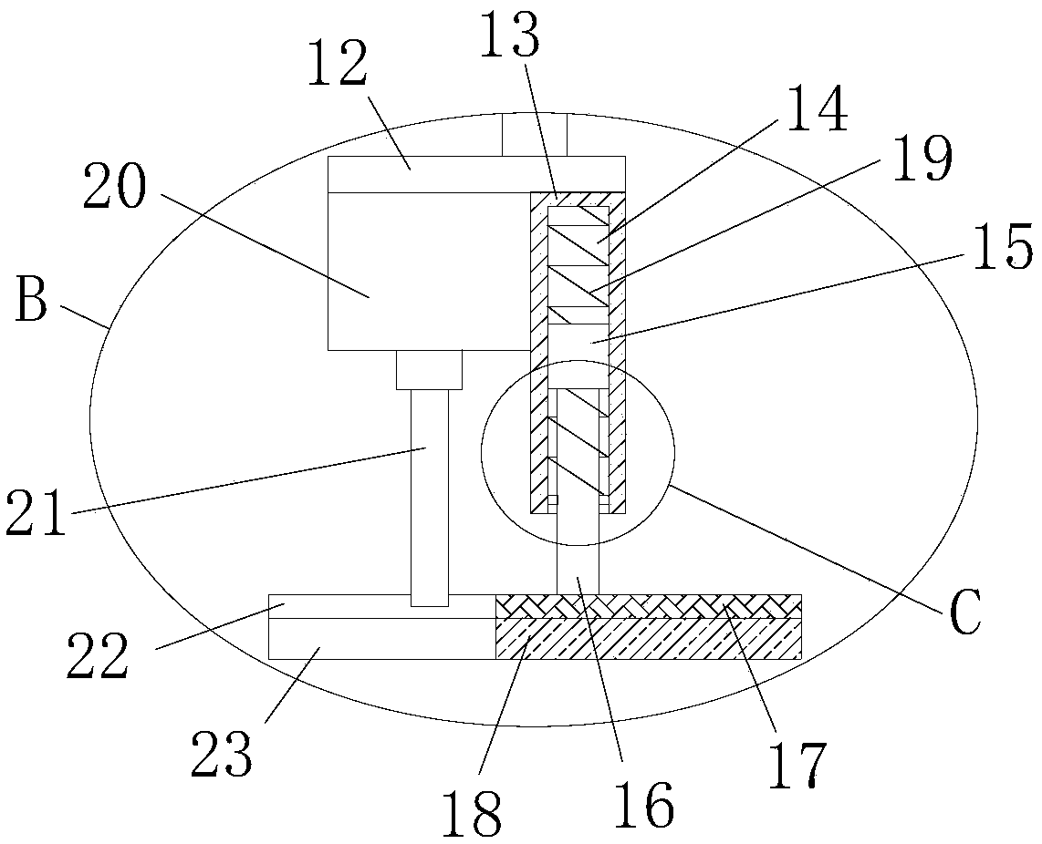 Drilling system of glass drilling machine