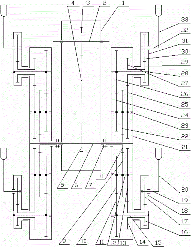 Double planet carrier type circular gear and non-circular gear planetary gear set pot seedling transplanting mechanism