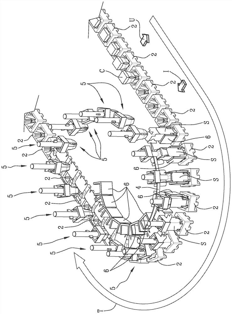 Machine and method for forming containers from blanks