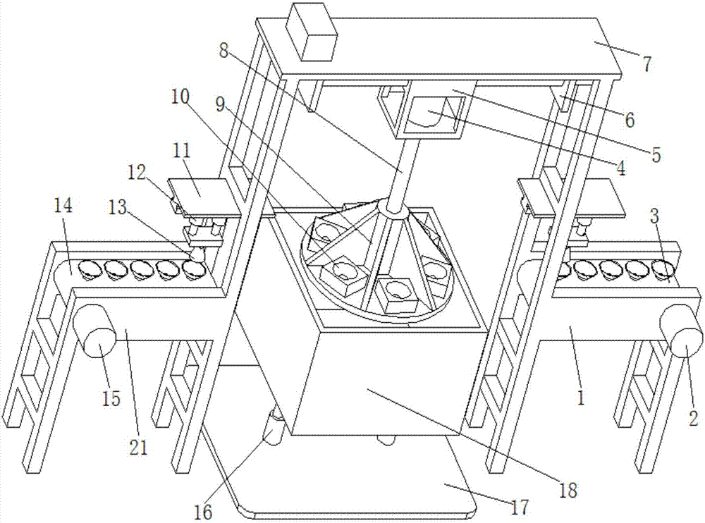 Efficient glazing machine for ceramic production