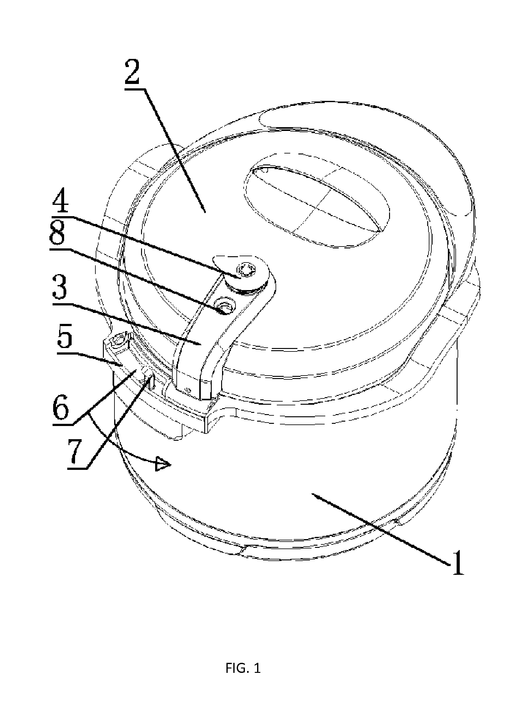 Electric pressure cooker with removable flip cover